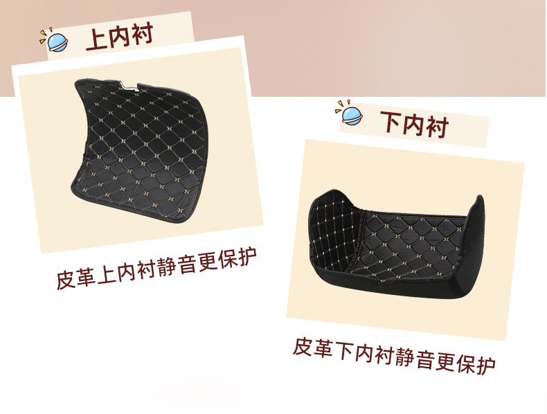 Retro motorcycle tail box with unique gas tank design, made of ABS material, scratch-resistant and waterproof, suitable for electric vehicle storage