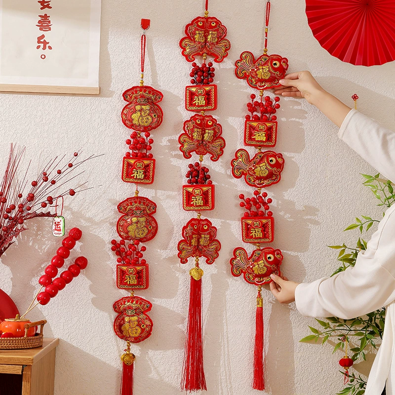 2025 Новый год праздничное украшение национального стиля благословения