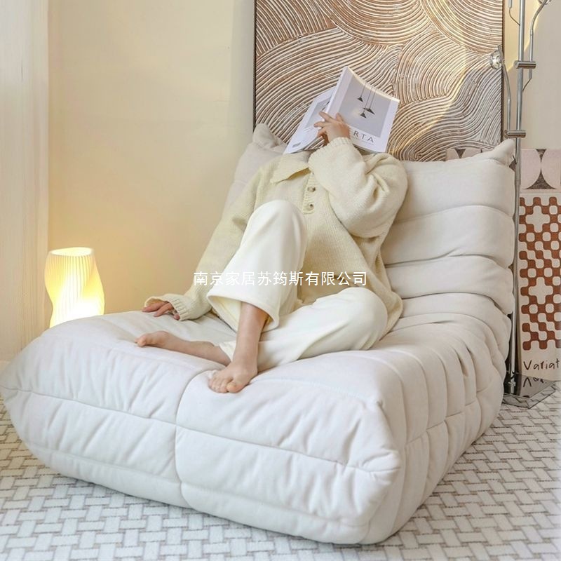 Sofá oruga balcón dormitorio sillón sillón solitario perezoso pequeño sofá se puede acostar y dormir mucho tiempo sentado comodo tatami