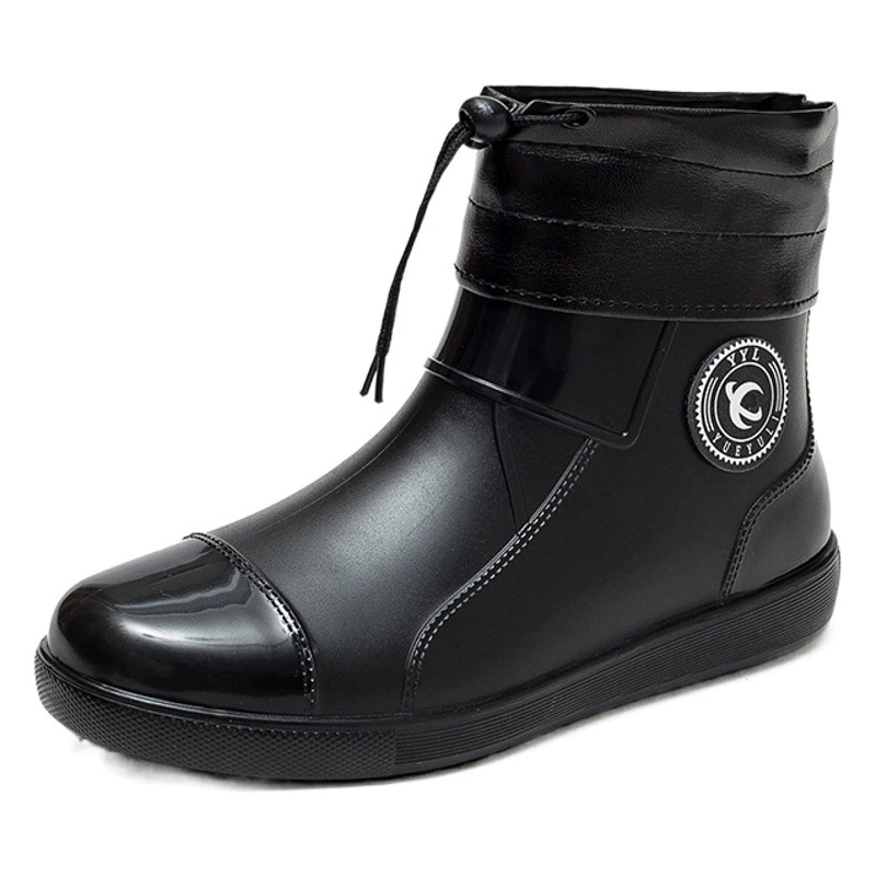 49 Водонепроницаемая обувь супер больших размеров, мужские и женские непромокаемые туфли, модная короткая трубка, износостойкие непромокаемые сапоги очень большого размера, нескользящий рабочий чехол для ног, резиновая обувь