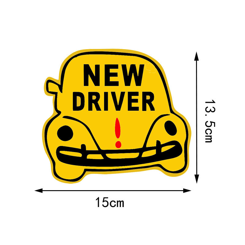 New driver初心者運転車シール初心者運転実習標識車シール女性運転手警告車シール|undefined