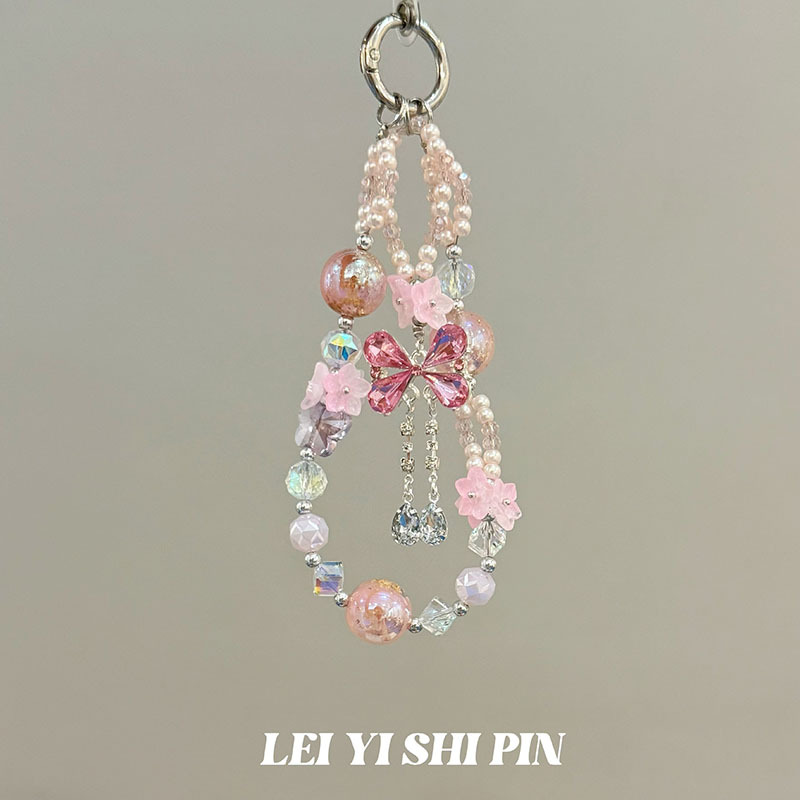 [Mel Peach Oolong] nuevo diseño de cuentas dulces nicho hermosa cadena de teléfonos móviles de cuentas de alta gama cadena de teléfonos móviles