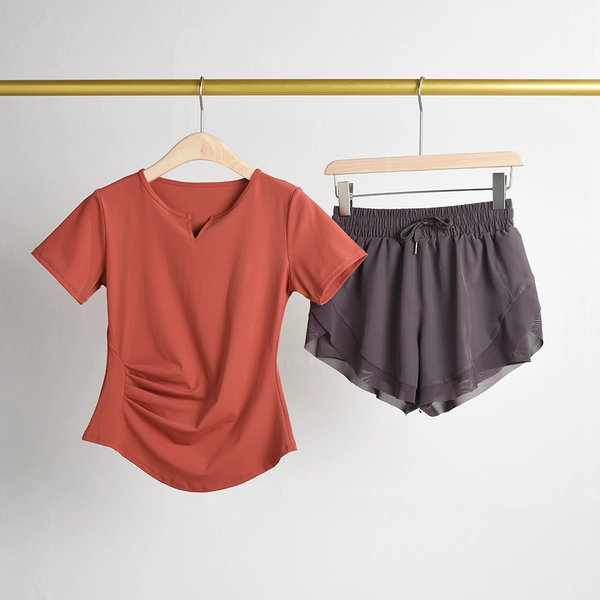 Red purple shorts