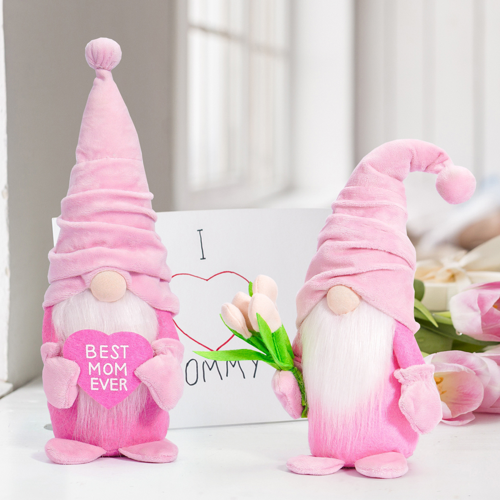 Día DE LA Madre sin rostro muñeca decoración Linda esencia Rudolf Tulip amor decoración regalo de vacaciones