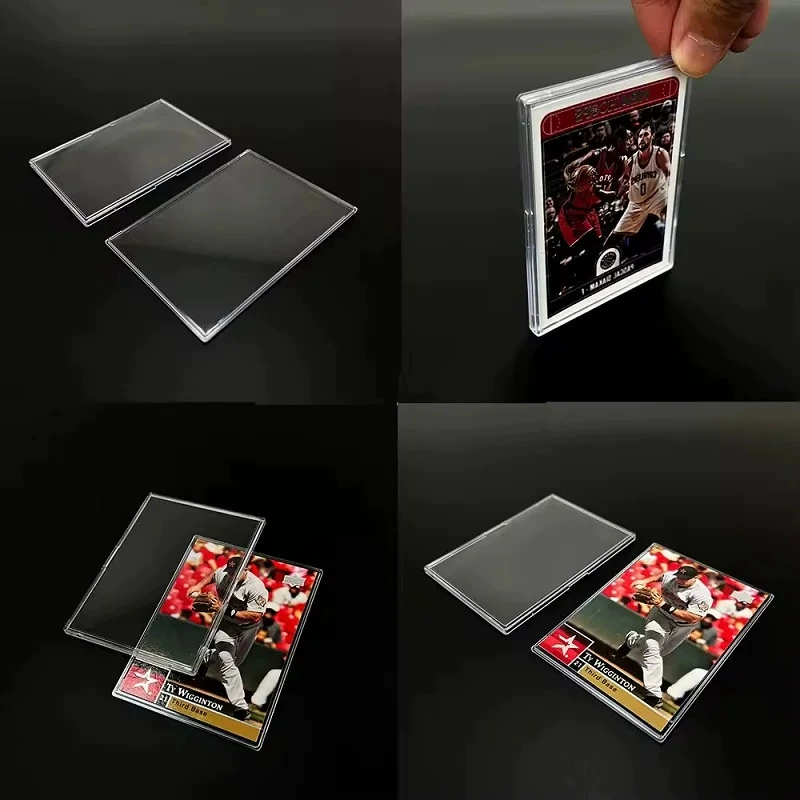 В наличии кирпичик для карт 35PT Yu-Gi-Oh! карта Pokémon Ultraman, защелкивающийся защитный чехол для карт, мини-кирпичик для карт