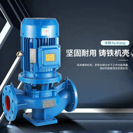 工业管路增压循环水泵ISG立式单级离心泵DN25/50/65/80/100管道泵