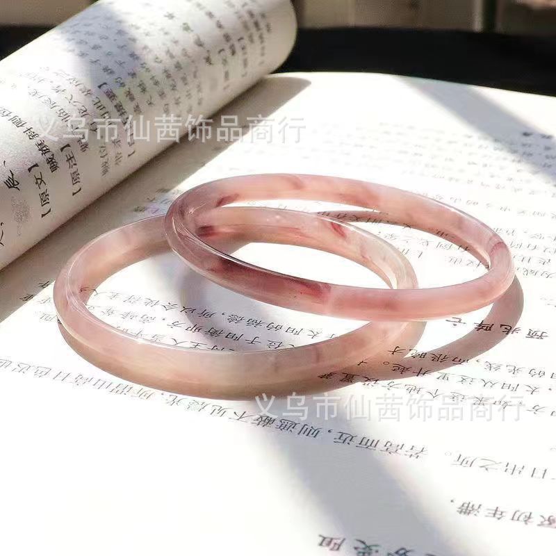 Glass imitation Jade jingle bracelet step by step fine forbidden bracelet antique Han clothing accessories stall jingle bracelet wholesale