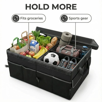 Car storage bag/box Box with Lid, Large