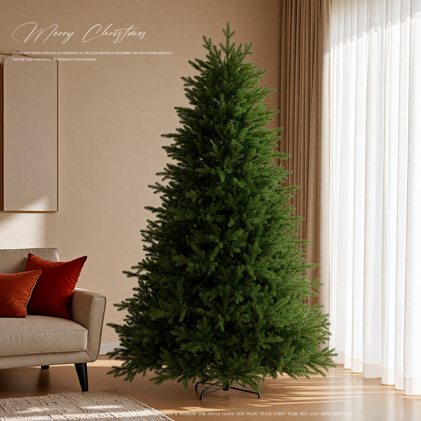 2026 nuevo árbol de Navidad luminoso puro pe desplegamiento automático sin instalación de gran decoración de Navidad paquete de cifrado