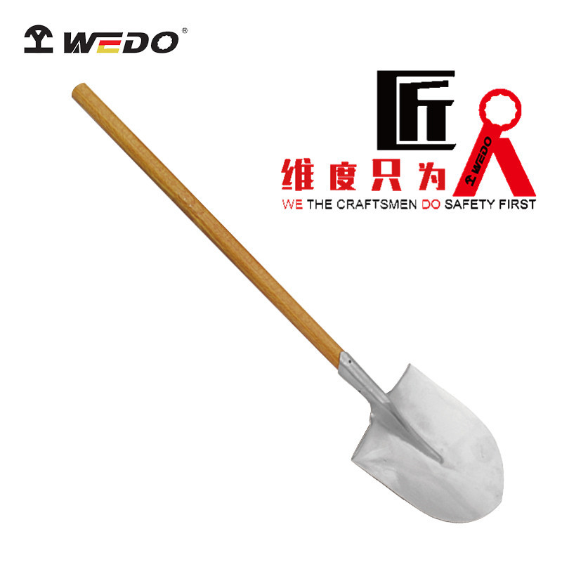 维度不锈钢不锈钢长柄尖锹防磁耐腐蚀304不锈钢木柄铲锹ST8410