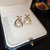 Silver needle, fashionable earrings, silver 925 sample, internet celebrity, wholesale