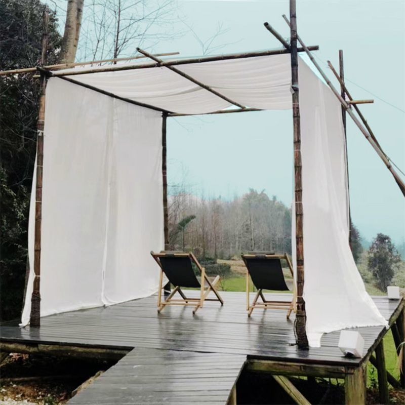 防水纱户外凉亭庭院装饰顶棚遮阳床头ins风防风纱蚊虫蚊帐