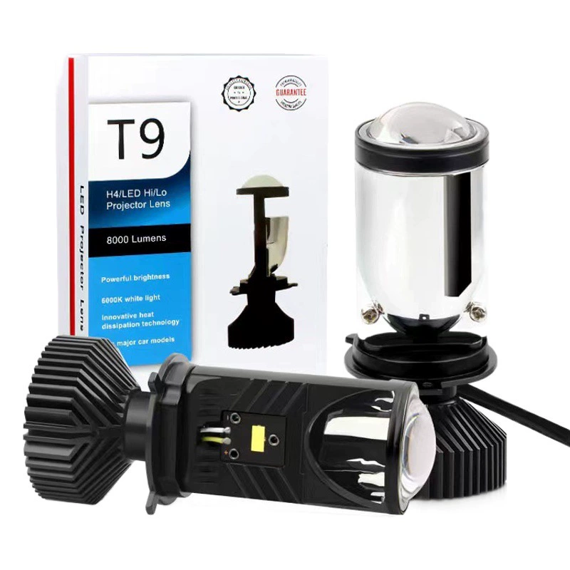 Y9 автомобильная светодиодная фара H4 дальняя и близкая интегрированная супер яркая конденсаторная мотоциклетная электрическая Автомобильная фара H4 бифокальные линзы