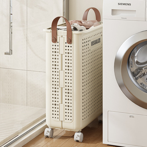 Foldable laundry basket for household use Large storage basket Balcony toilet laundry basket