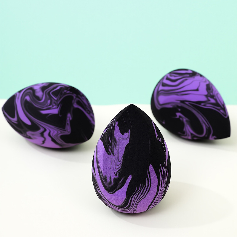 Color mezclado sin látex maquillaje de belleza huevo soplo de polvo gota de agua calabaza maquillaje esponja huevo seco y húmedo maquillaje de doble uso huevo herramientas de belleza
