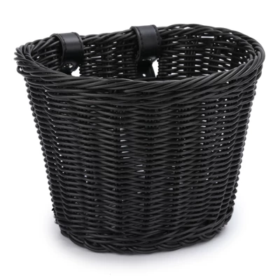 Electric car tail box, universal multifunctional storage bicycle basket - black-medium-size-211616-default-item