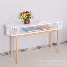 厂家批发定制松木玄关桌入户门玄关置物架现代简约玄关桌