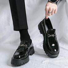 L 65613 Men's patent leather loafers ��ʿ��Ƥ�ָ�Ь�羳