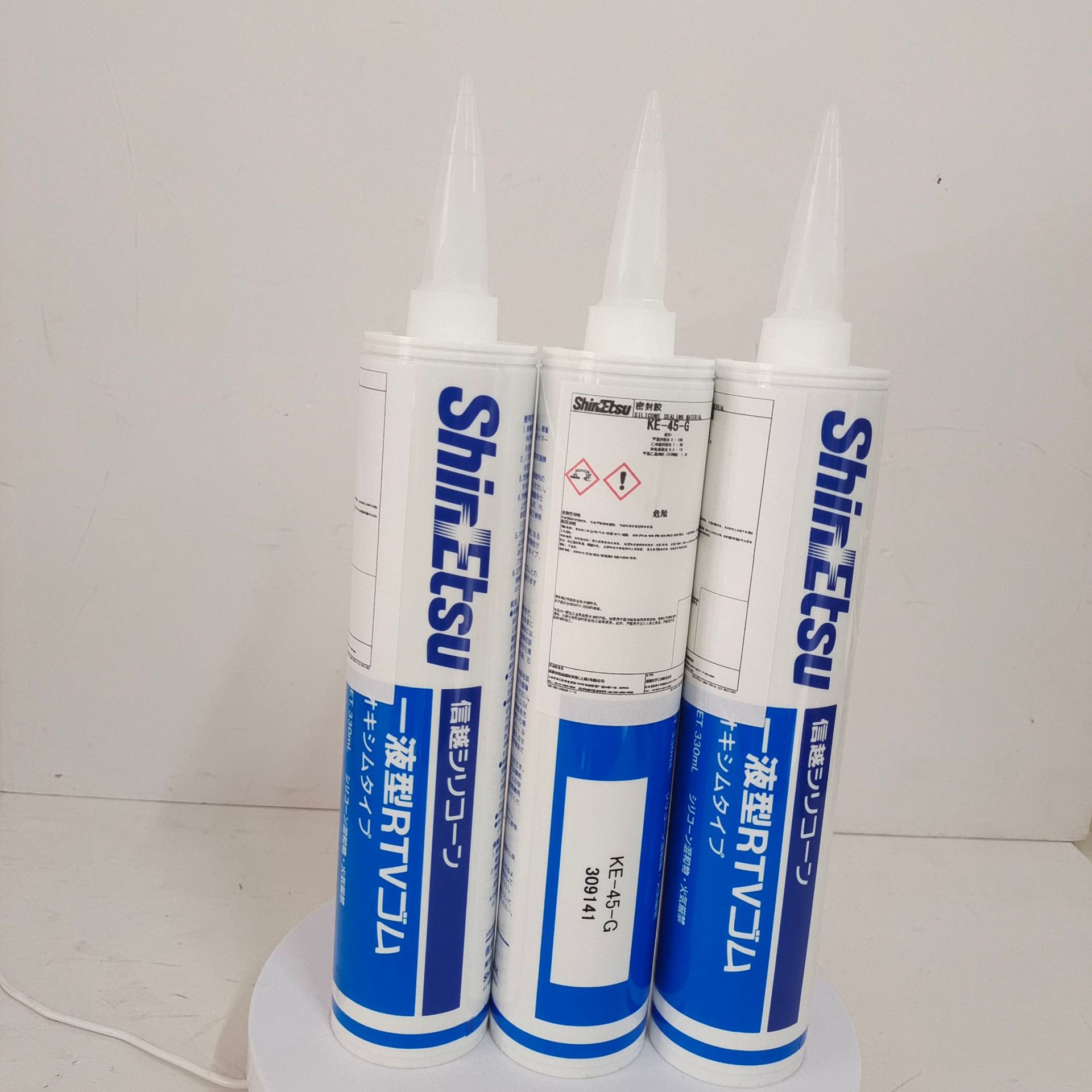 日本ShinEtsu信越KE-45/G电子UL阻燃防水密封绝缘硅胶水