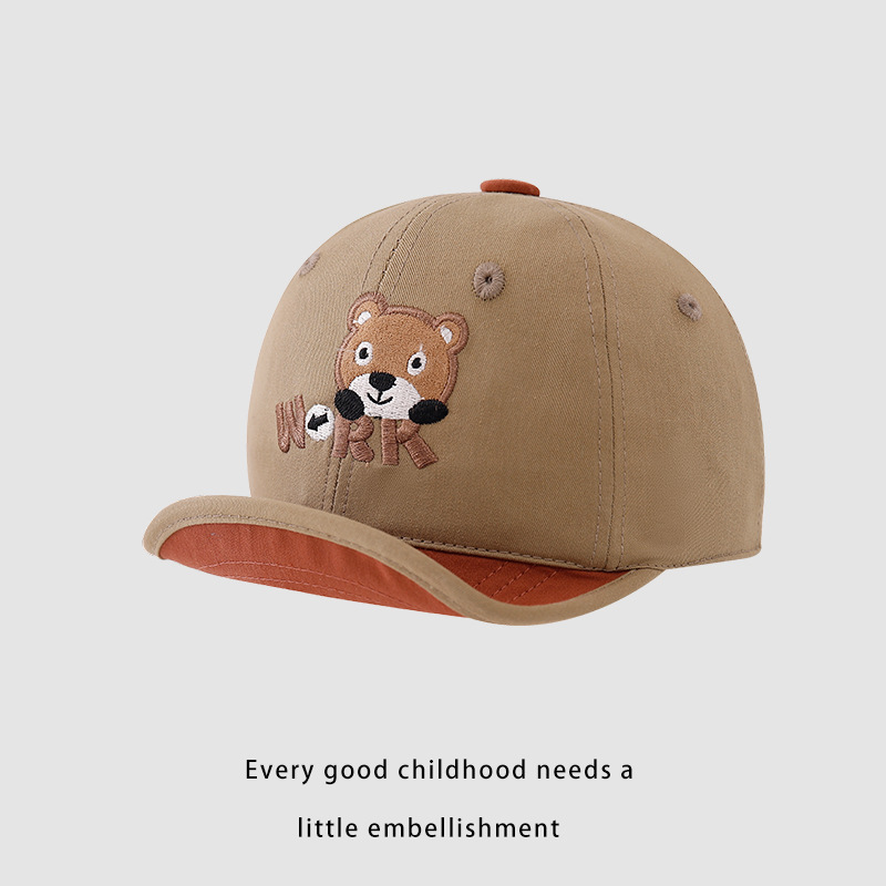 Sombreros infantiles primavera y otoño sombreros de béisbol para niños 2024 nuevo sombrero de boca de pato para niños sombreros de sol otoño y invierno