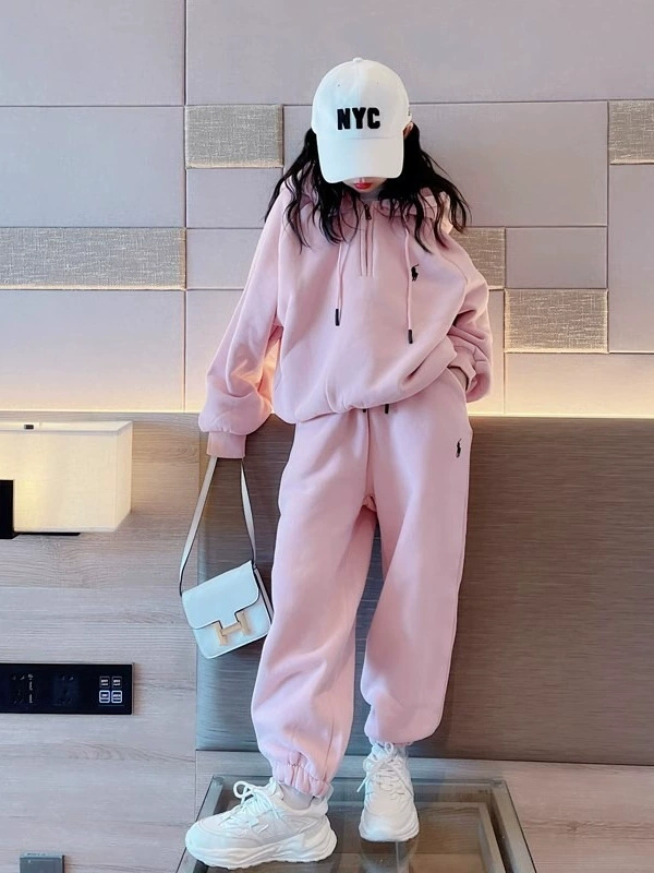 Набор для девочек Ocean Spirit 2024 весна и осень новый детский свободный спортивный свитера брюки для девочек