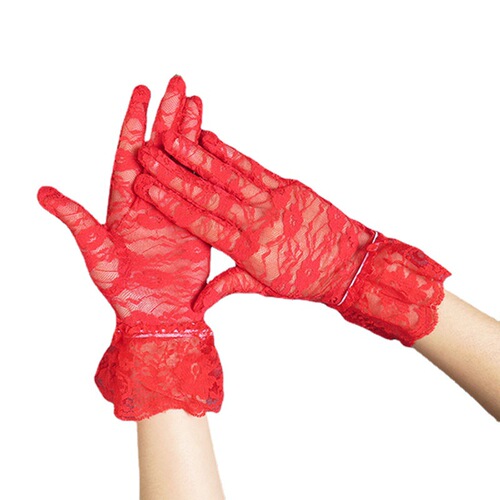 Manufacturer wholesale summer ladies driving black large lace sexy lace short sun protection gloves cycling outdoor