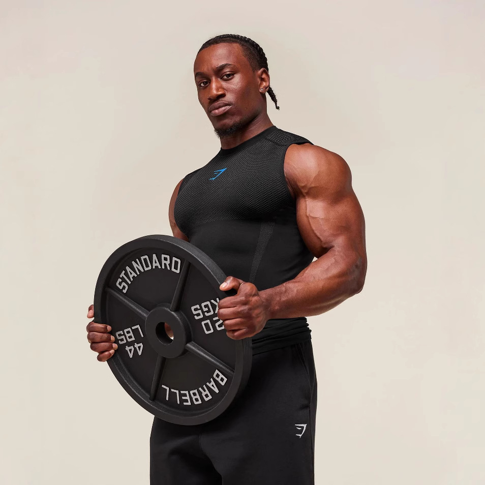 Men's breathable vest for gym for leisure, shark for training, tight, for running, with short sleeve 5