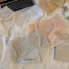 日系无痕内裤女夏季冰丝不夹臀女生性感一片式薄款低腰三角裤简约