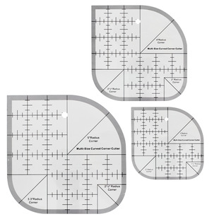 Multi-functional cutting square acrylic non-slip quilting ruler round edge template ruler DIY sewing patchwork ruler
