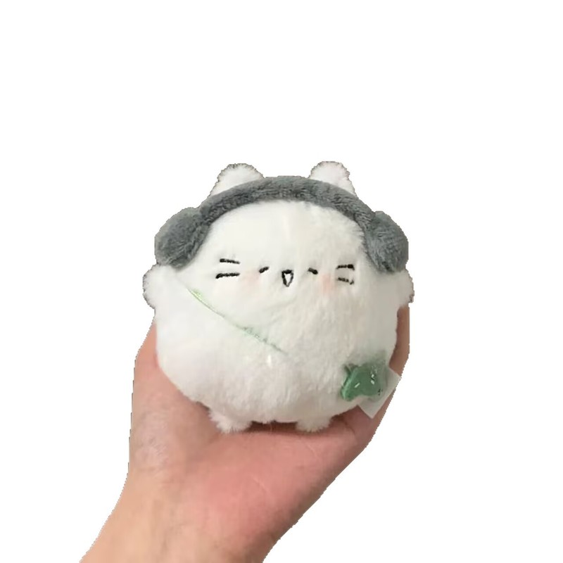 かわいいぽっちゃり子猫の卵四つ葉のクローバー子猫人形ぬいぐるみペンダント超パッケージかわいいブックペンダントキーホルダーペンダント|undefined