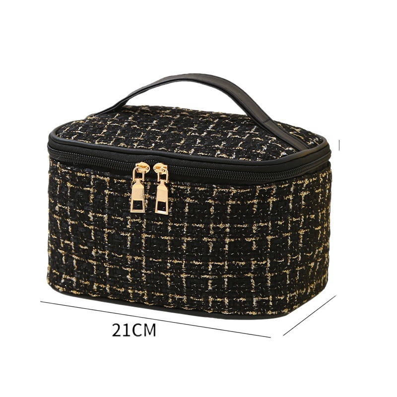 Nueva bolsa de cosméticos de fragancia pequeña de gran capacidad, bolsa de almacenamiento de cosméticos de viaje de cercanías, bolsa de lavado portátil de moda para mujer