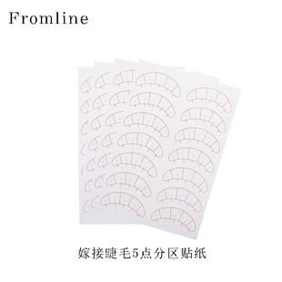 Teaching Fixed-point Students Eyelash Grafting Eyelash Practice 5-point Positioning Isolation Sticker Planting Eyelash 10-piece Pack