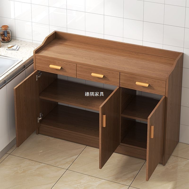 Gabinete de té sala de estar gabinete de comedor artículos domésticos de madera maciza para preparar comidas contra la pared armario de almacenamiento armario de cocina