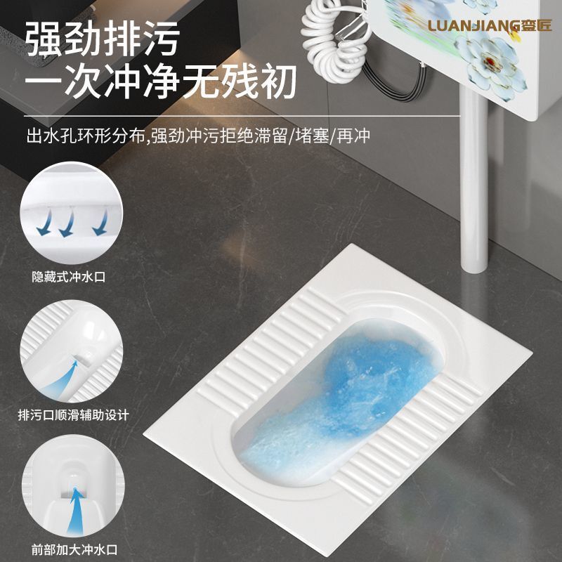 品牌蹲便器水箱卫生间后排蹲坑便池大便器蹲便器大号特大号家用|undefined