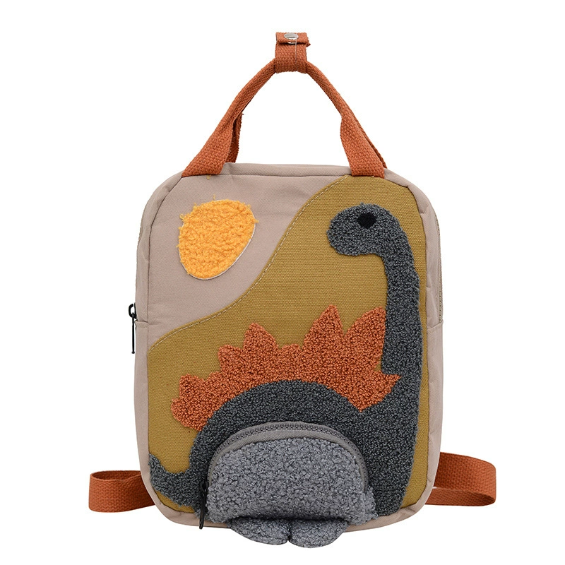  Backpack solar-powered, dinosaur for kindergarten, universal shoulder bag, cartoon small bag, new collection