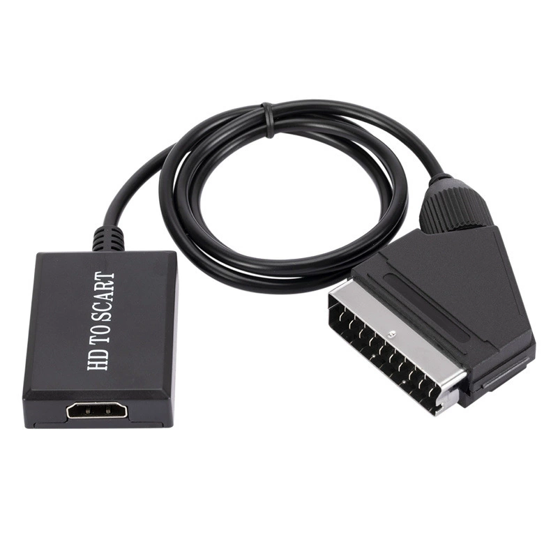 Частная модель HDMI в SCART конвертер 1080p HD виде адаптер HDMI в SCART проводка