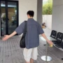 夏季新款松弛格子衬衫