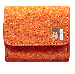 Cross-Border Cork Headphone Cover Cross-Border Rpet Cork Card Holder Japanese Style Rpet Bark Headphone Cover Customized Factory