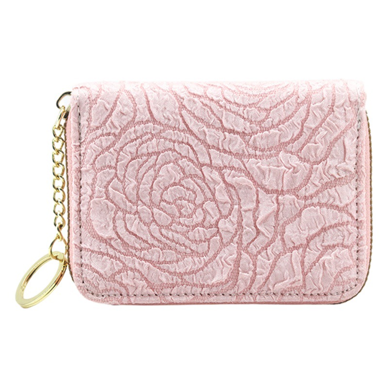 Titular de tarjeta de órgano de tela de estilo coreano titular de tarjeta multifuncional de mujer diseño de nicho monedero de gran capacidad titular de tarjeta de temperamento de moda