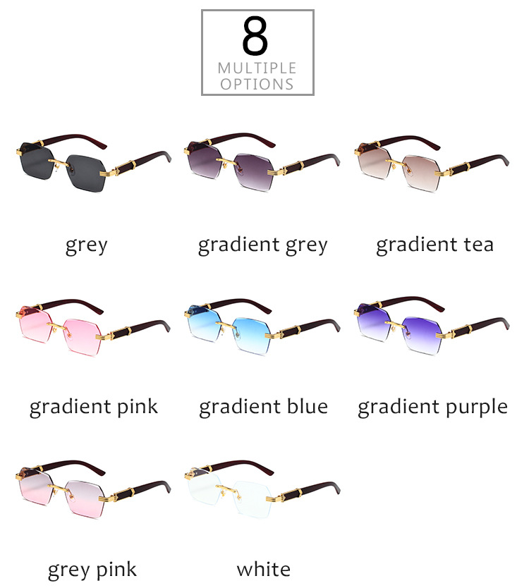 Ig Style Pc Square Frameless Women's Sunglasses display picture 3