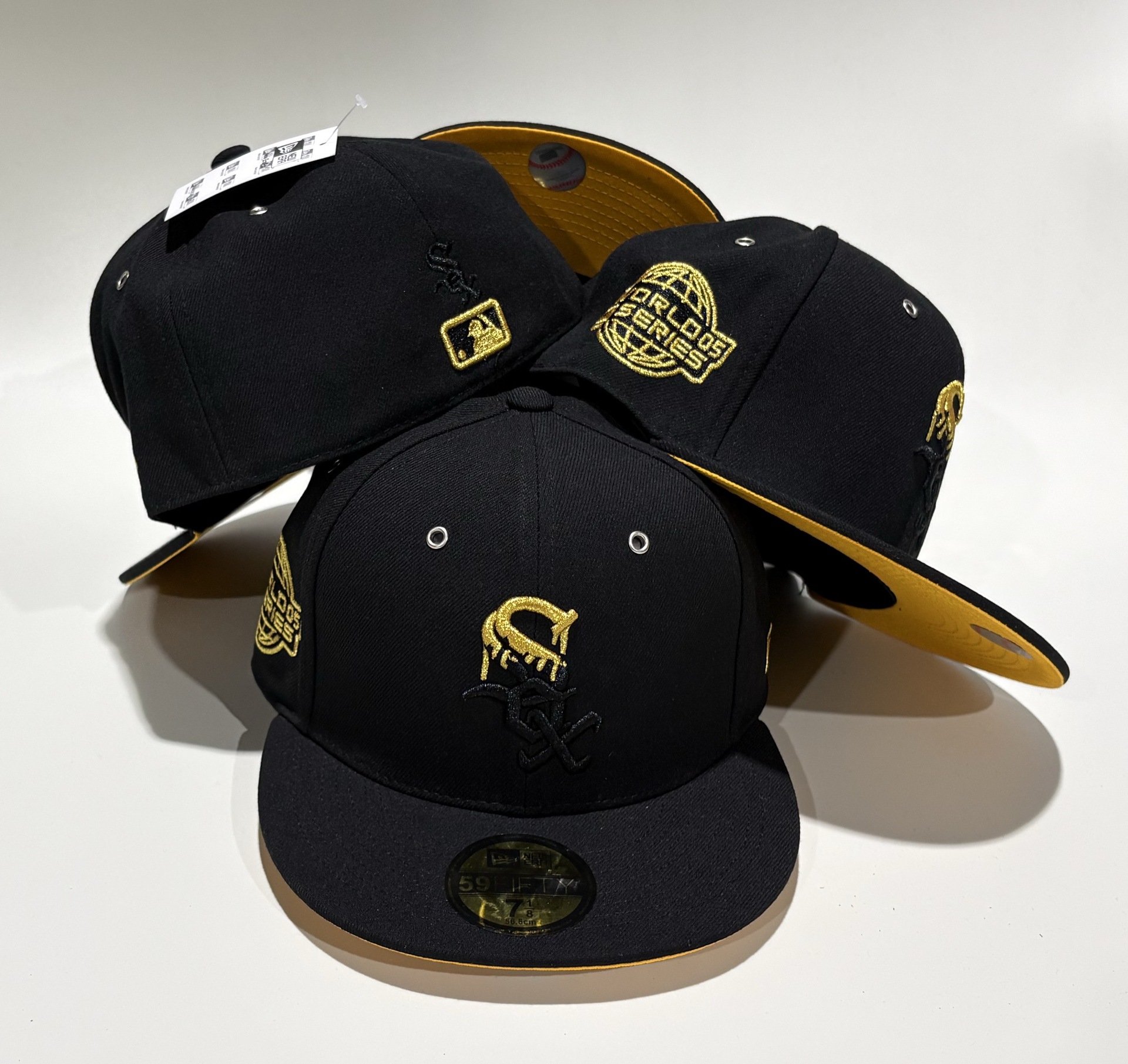 Transfronterizos de alta calidad totalmente cerrados no ajustables bordados sombreros de béisbol comercio exterior sombreros de sombreros para hombres y mujeres sombreros de borde plano al por mayor