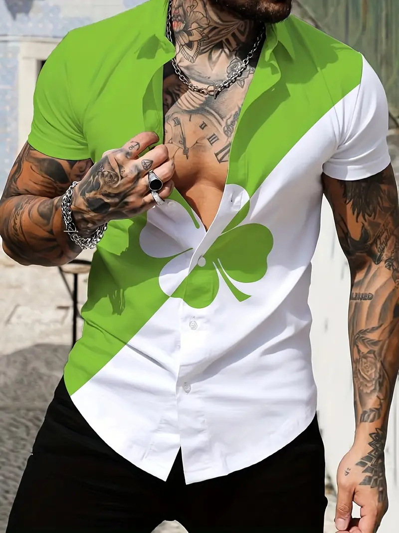 2024 verano nuevos hombres jóvenes vitalidad estilo universitario tendencia camisa de manga corta casual diaria coreana MB1