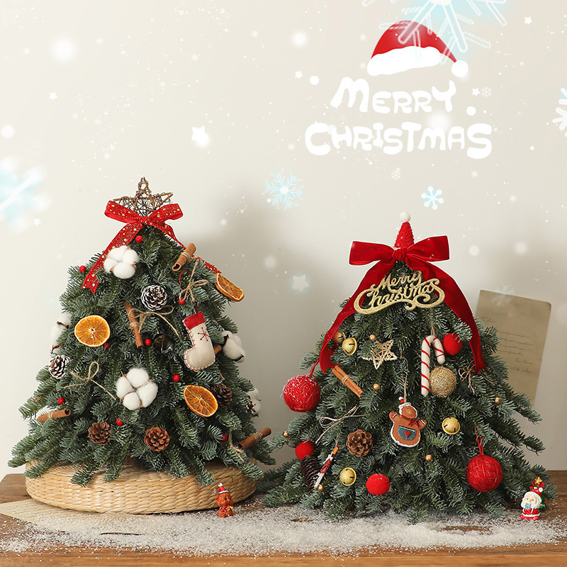 クロスボーダー特別なクリスマスツリーノベルソンホームオーナメントリビングルームdiyクリスマスデコレーション小さなデスクトップシミュレーション|undefined