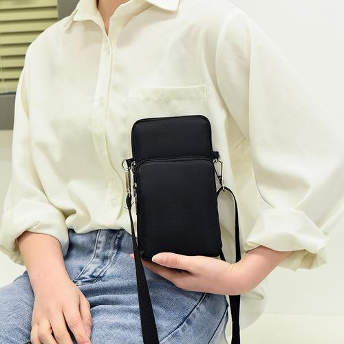 New large-screen mobile phone bag, women's shoulder crossbody bag, coin purse, Oxford cloth bag, wrist bag, mother bag, dancing arm bag
