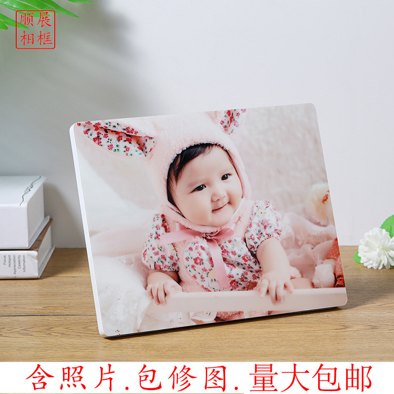 Korean Garden Corner Gipsy Star Edges Crystal Photo Frame White Black Edge Korean-style Crystal Photo Frame