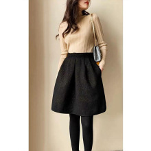 法式复古高腰显瘦黑色半身裙女秋季新款2025高级气质名媛a字中裙