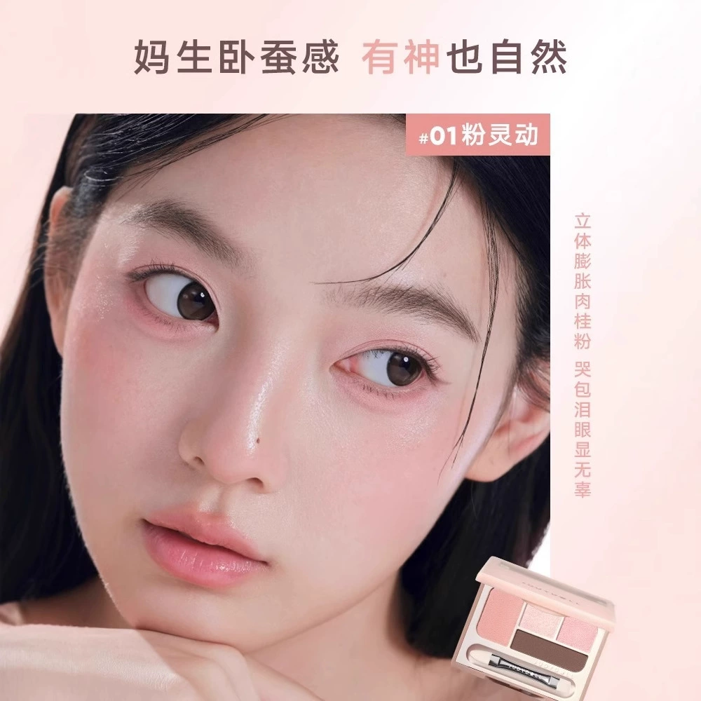 Палетка теней Judydoll Brightening, 4 цвета с карандашом для глаз и праймером