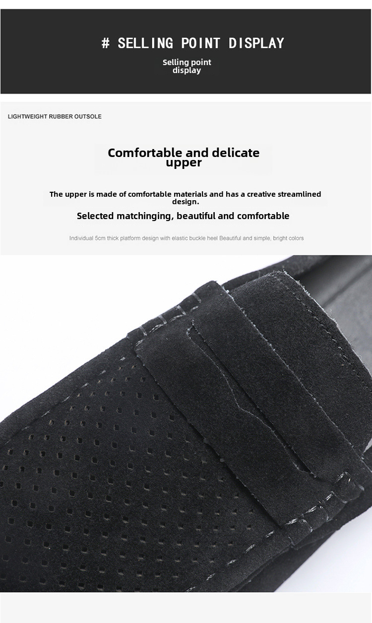 Men's loafers half support breathable closed toe slip-on loafers slip-on half slippers men's heel-free loafers men_voghion.com