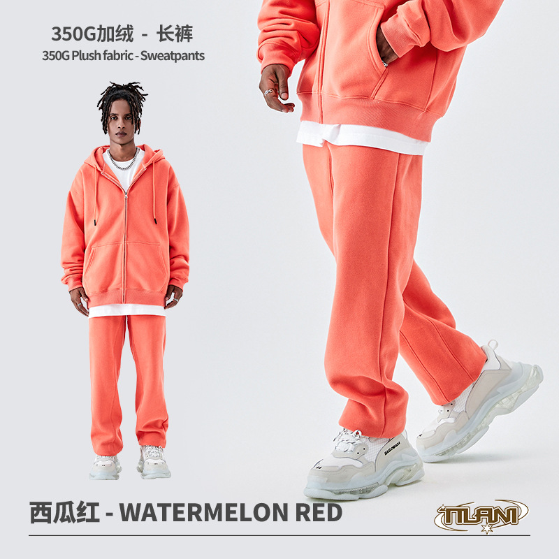 TILANI suéter de los hombres transfronteriza traje deportivo casual moda suéter de color sólido de los hombres y las mujeres simple cremallera Sudadera con capucha