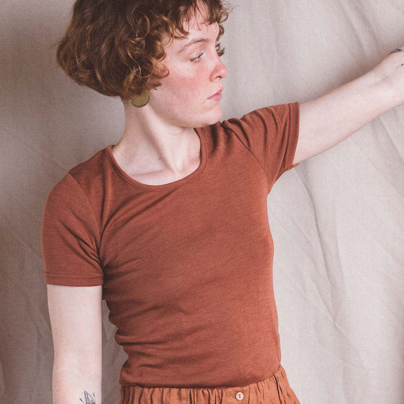 100% Merino Wool Family Outdoor Short-Sleeved Sports Sweat-Wicking Quick-Drying Women's T-Shirt Spring, Summer and Autumn